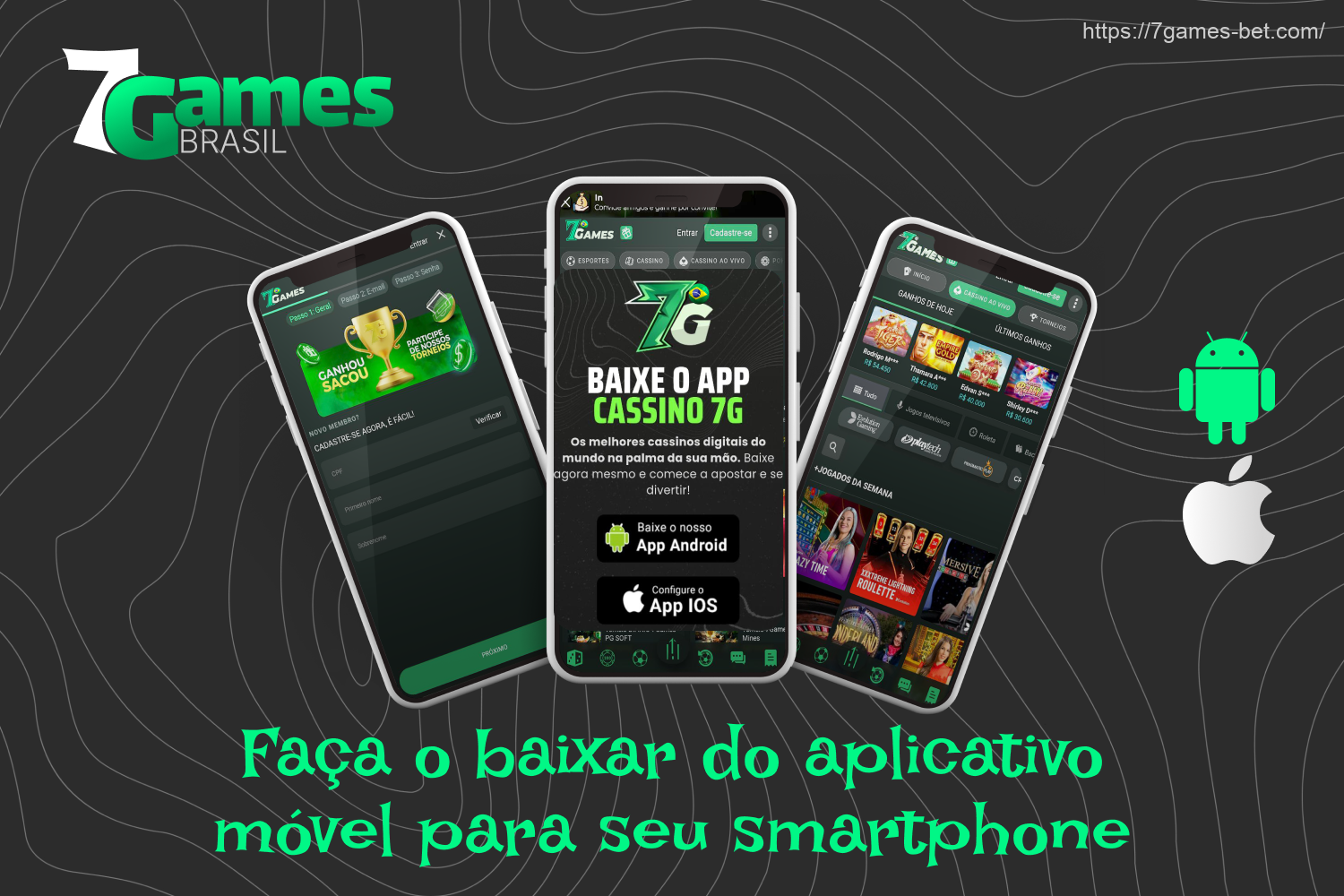 Para jogar slots ou jogo 7 Games Bet de cassino ao vivo a qualquer momento, os usuários do Brasil podem fazer o baixar gratuito do aplicativo móvel em seus smartphones