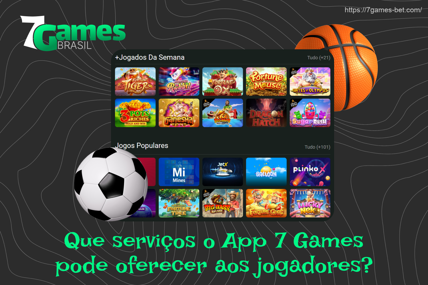 O aplicativo de apostas 7Games replica completamente as opções de apostas disponíveis no site, oferecendo aos brasileiros tudo o que eles precisam para apostar em esportes e jogar jogos de cassino