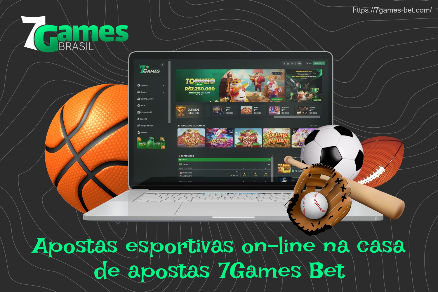 Todos os usuários adultos do Brasil com mais de 18 anos de idade podem começar a apostar em esportes e partidas de esportes eletrônicos com dinheiro real na 7Games