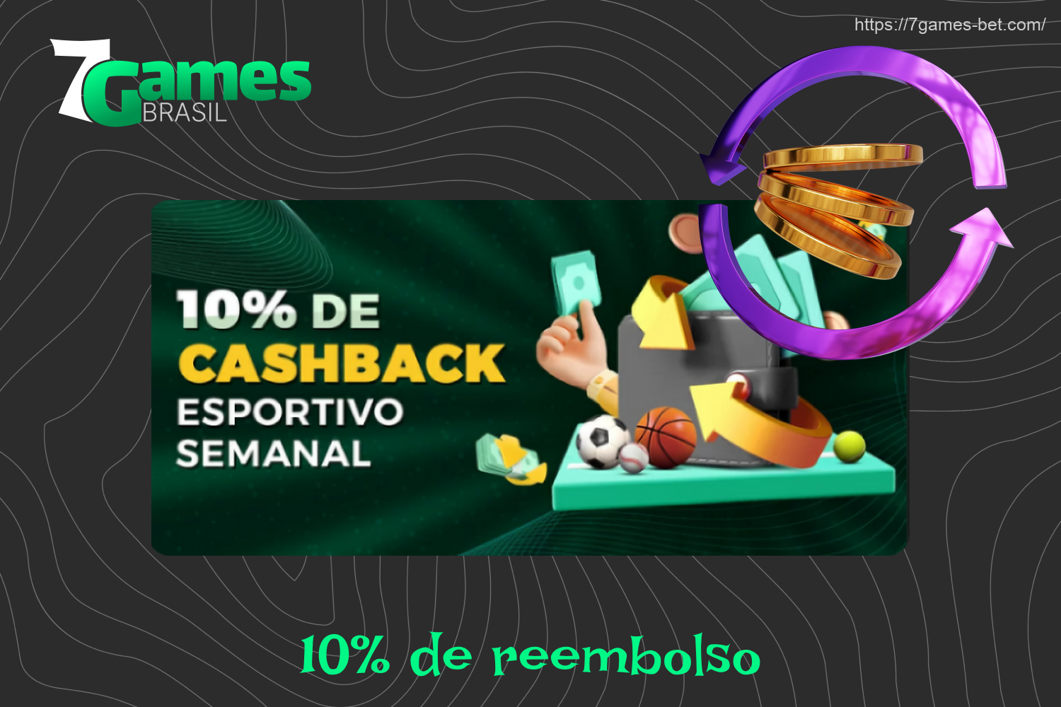 Para receber um bônus de cashback da 7 Games, os jogadores do Brasil precisam fazer apostas regulares durante a semana em seus eventos esportivos favoritos