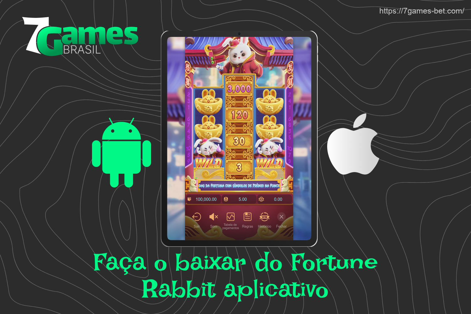 Os brasileiros têm a chance de jogar Fortune Rabbit 7Games graças a um aplicativo móvel gratuito