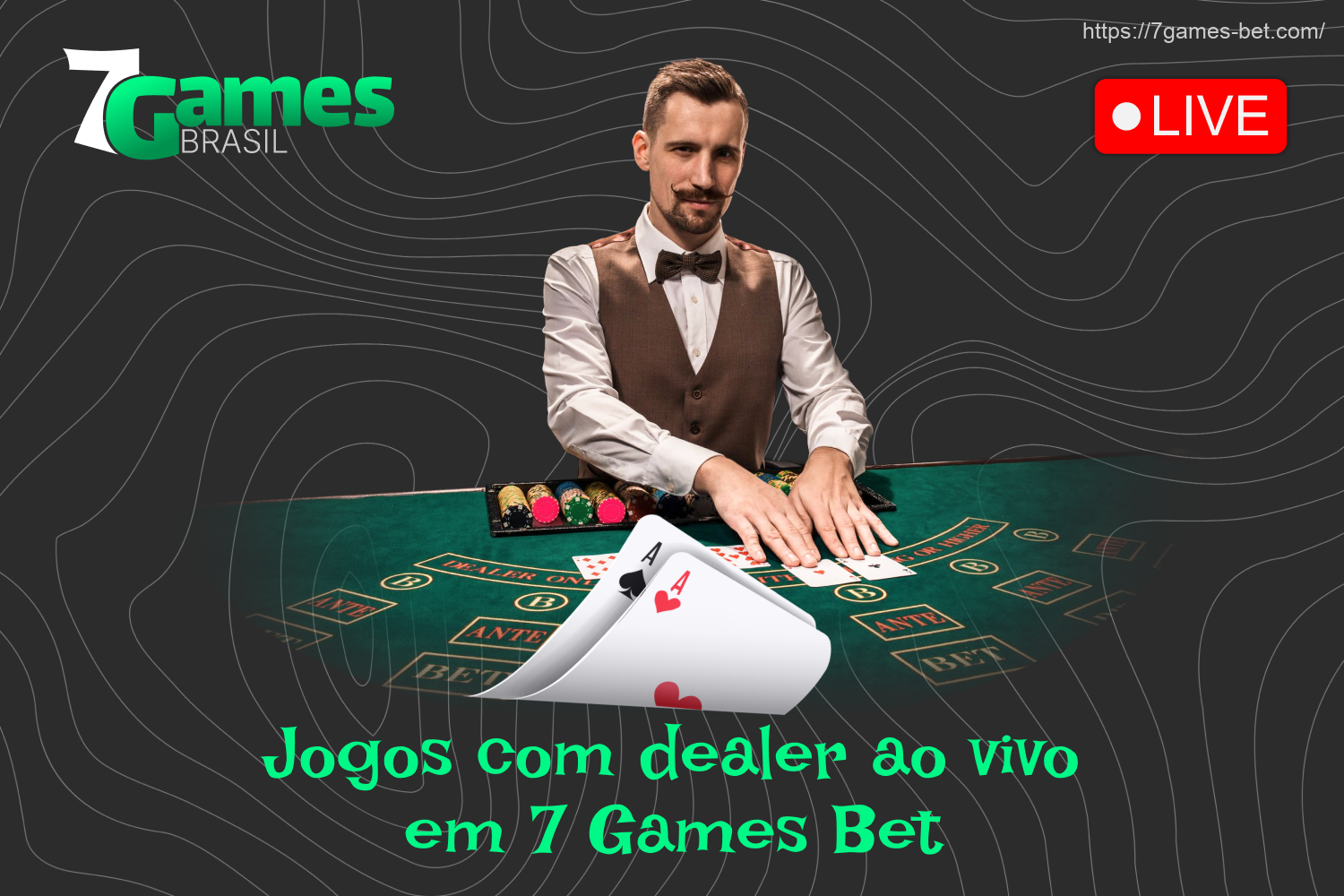 No 7Games Bet, os usuários brasileiros podem jogar jogos de cassino com dealers ao vivo