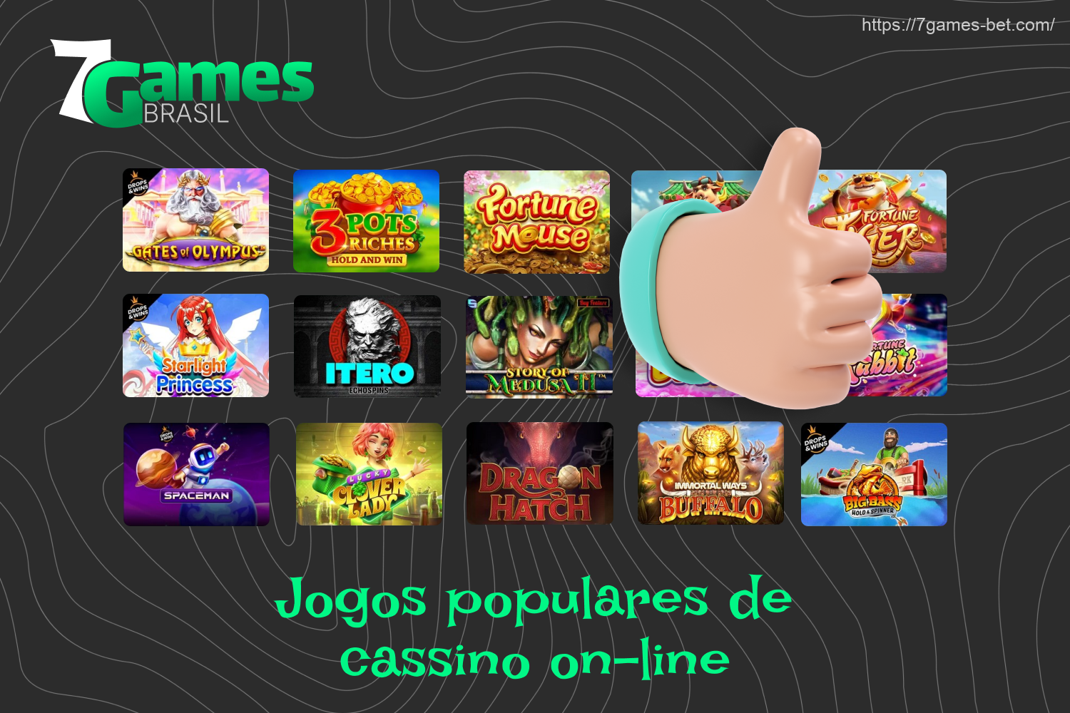 Há milhares de jogos diferentes disponíveis no cassino on-line 7Games, e todos eles estão disponíveis para jogar por meio do app móvel